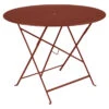Table De Jardin 4 Personnes FERMOB Bistro Ø 96 Cm - Ocre Rouge