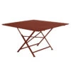 Table De Jardin 8 Personnes FERMOB Cargo 128 X 128 Cm - Ocre Rouge -Fermob Soldes Magasin 024120 table jardin fermob cargo 128 128 cm ocre rouge