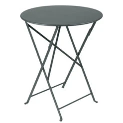 Table De Jardin 2 Personnes FERMOB Bistro Ø 60 Cm - Gris Orage