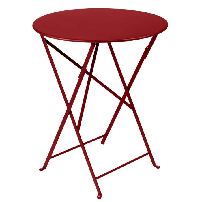 Table De Jardin 2 Personnes FERMOB Bistro Ø 60 Cm - Piment 3 Table De Jardin 2 Personnes FERMOB Bistro Ø 60 Cm - Piment