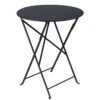 Table De Jardin 2 Personnes FERMOB Bistro Ø 60 Cm - Carbone