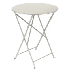 Table De Jardin 2 Personnes FERMOB Bistro Ø 60 Cm - Gris Argile