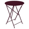 Table De Jardin 2 Personnes FERMOB Bistro Ø 60 Cm - Cerise Noire
