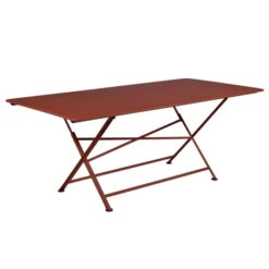Table De Jardin 10 Personnes FERMOB Cargo 190 X 90 Cm - Ocre Rouge