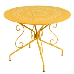 Table De Jardin 4 Personnes FERMOB Montmartre Ø 96 Cm - Miel