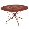 Table De Jardin 8 Personnes FERMOB Montmartre Ø 117 Cm - Ocre Rouge -Fermob Soldes Magasin 063120 table jardin fermob montmartre 117 cm ocre rouge