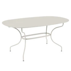 Table De Jardin Ovale 6 Personnes FERMOB Opéra + 160 X 90 Cm - Gris Argile
