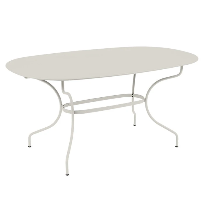 Table De Jardin Ovale 6 Personnes FERMOB Opéra + 160 X 90 Cm - Gris Argile 3 Table De Jardin Ovale 6 Personnes FERMOB Opéra + 160 X 90 Cm - Gris Argile