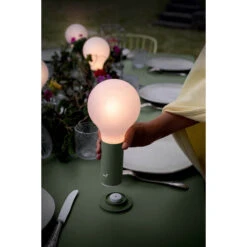 Socle Pour Lampe FERMOB Aplô - Cactus -Fermob Soldes Magasin 345082x3 socle lampe fermob aplo h24 cactus ambiance installation