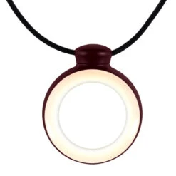 Guirlande Lumineuse FERMOB Hoop - Cerise Noire -Fermob Soldes Magasin 3501b9 guirlande lumineuse fermob hoop cerise noire allumee