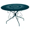 Table De Jardin 8 Personnes FERMOB Montmartre Ø 117 Cm - Bleu Acapulco -Fermob Soldes Magasin 377 21 bleu acapulco table oe 117 cm 1