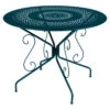 Table De Jardin 4 Personnes FERMOB Montmartre Ø 96 Cm - Bleu Acapulco -Fermob Soldes Magasin 377 21 bleu acapulco table oe 96 cm 1