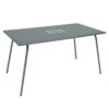 Table De Jardin 6 Personnes FERMOB Monceau 146 X 80 Cm - Gris Orage 2 Table De Jardin 6 Personnes FERMOB Monceau 146 X 80 Cm - Gris Orage -Fermob Soldes Magasin 483126 table jardin fermob monceau 146 80 cm gris orage