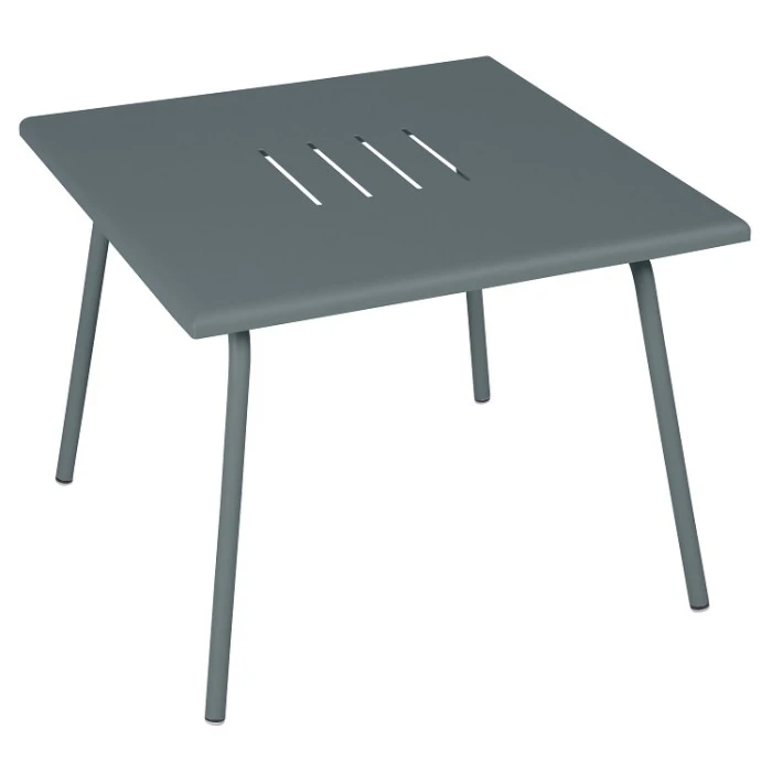 Table Basse De Jardin FERMOB Monceau 57 X 57 Cm - Gris Orage 3 Table Basse De Jardin FERMOB Monceau 57 X 57 Cm - Gris Orage
