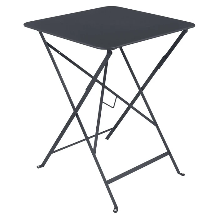 Table De Jardin Pliante 2 Personnes FERMOB Bistro 57 X 57 Cm - Carbone 3 Table De Jardin Pliante 2 Personnes FERMOB Bistro 57 X 57 Cm - Carbone