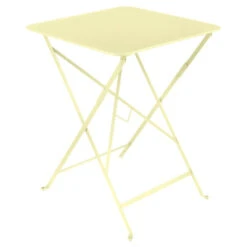 Table De Jardin Pliante 2 Personnes FERMOB Bistro 57 X 57 Cm - Citron Givré