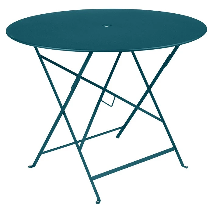 Table De Jardin 4 Personnes FERMOB Bistro Ø 96 Cm - Bleu Acapulco 3 Table De Jardin 4 Personnes FERMOB Bistro Ø 96 Cm - Bleu Acapulco