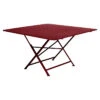 Table De Jardin 8 Personnes FERMOB Cargo 128 X 128 Cm - Piment -Fermob Soldes Magasin cargo table piment 1