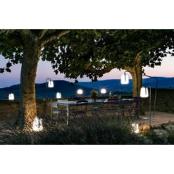 Lampe Nomade FERMOB Balad H 38 Cm - Carbone -Fermob Soldes Magasin lampe balad 38 carbone ambiance terrasse 2 min