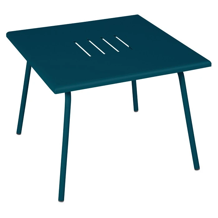 Table Basse De Jardin FERMOB Monceau 57 X 57 Cm - Bleu Acapulco 3 Table Basse De Jardin FERMOB Monceau 57 X 57 Cm - Bleu Acapulco