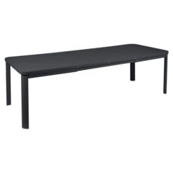 Table De Jardin 10 Personnes Avec 2 Rallonges FERMOB Oléron 155 / 255 X 100 Cm - Carbone