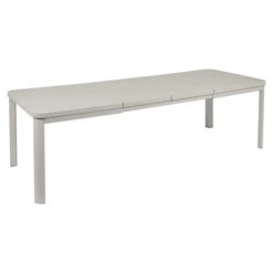 Table De Jardin 10 Personnes Avec 2 Rallonges FERMOB Oléron 155 / 255 X 100 Cm - Gris Argile