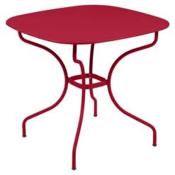 Table De Jardin 4 Personnes FERMOB Opéra + 82 X 82 Cm - Piment